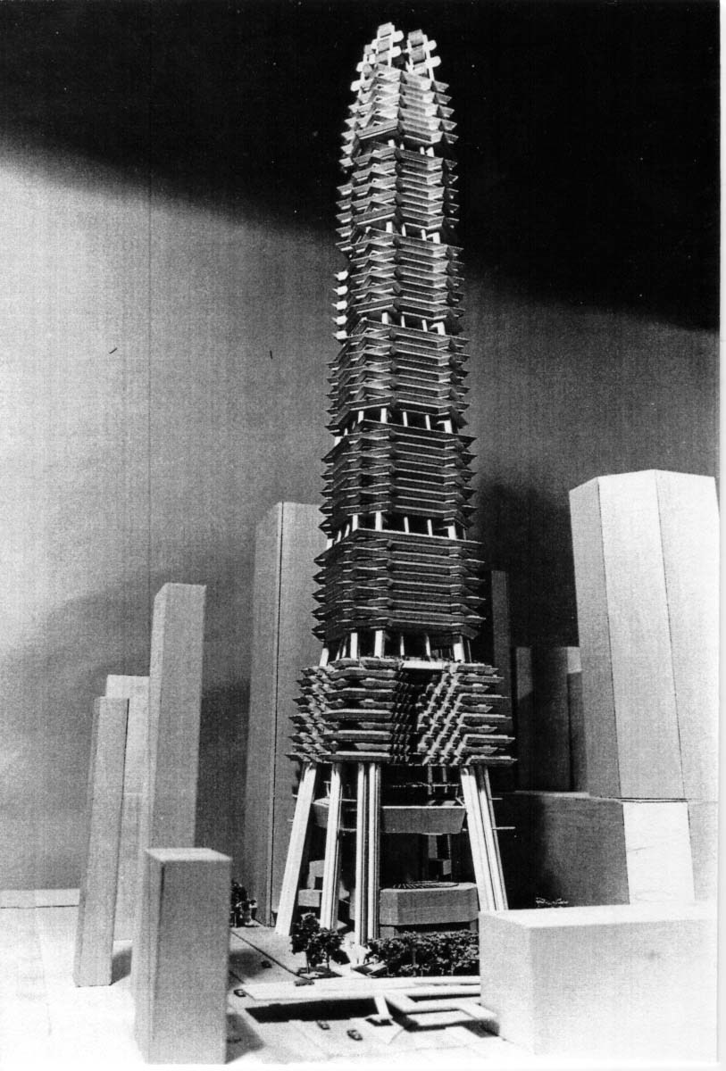 Paul Rudolph’s model for the Sino Tower, Hong Kong