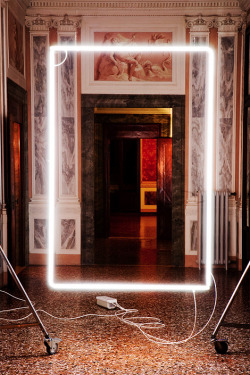 aclockworkorange:  The intention of Lorenzo Vitturi’s Neon Intervention series is to transform the historic environment of a palace into a metaphysical space by playing with the contrast between classic and contemporary. 