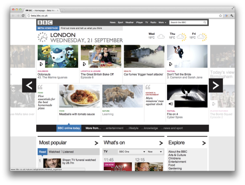 We’re not at all sure what we think of this: http://beta.bbc.co.uk/