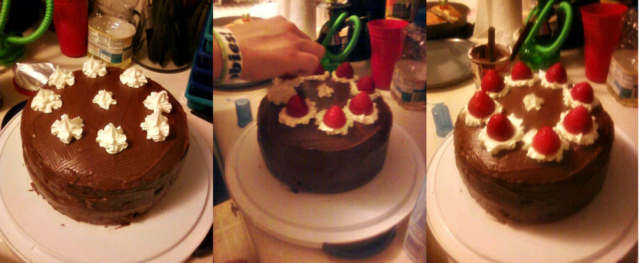 I made my birthday cake.
