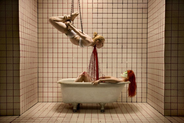 godessofhell:  Joshua Hoffine horror photography  I want this in my bathroom