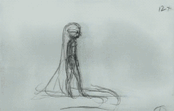 tooshaknowsbest:  Glen Keane’s example of Rapunzel using her hair. 