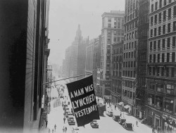theholykaron:  southerntellect:  brain-food:    “A Man Was Lynched Yesterday” The NAACP (National Organization for the Advancement of Colored People) would hang a banner from its offices in New York City the day after these horrible events to alert