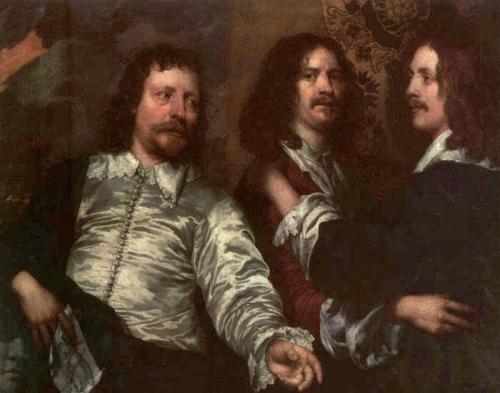 The Artist, Sir Charles Cotterell, and Balthasier Gerbier by William Dobson