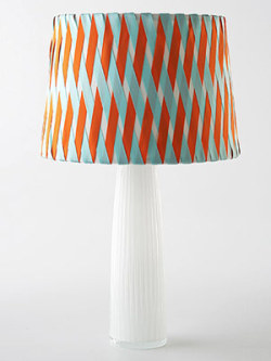 A-Ladys-Findings:  Diy: Easy No-Sew Ribbon Project - Make A Crisscross Lampshade!