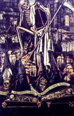 José Gutiérrez Solana, La procesión de La Muerte (The Procession of Death), 1930.