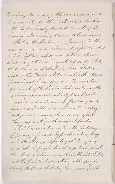 Presidential Proclamation 93 (Preliminary Emancipation Proclamation), September 22, 1862
President Lincoln issued the preliminary Emancipation Proclamation in the midst of the Civil War, announcing on September 22, 1862, that if the rebels did not...