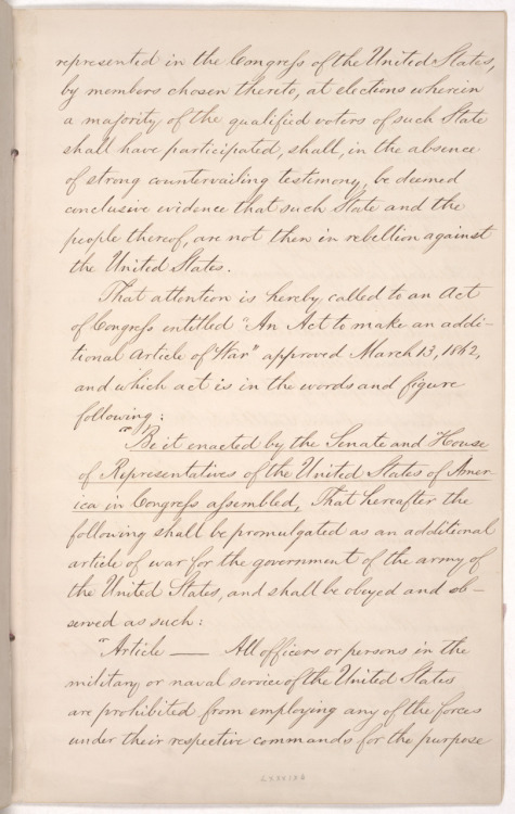 Presidential Proclamation 93 (Preliminary Emancipation Proclamation), September 22, 1862
President Lincoln issued the preliminary Emancipation Proclamation in the midst of the Civil War, announcing on September 22, 1862, that if the rebels did not...