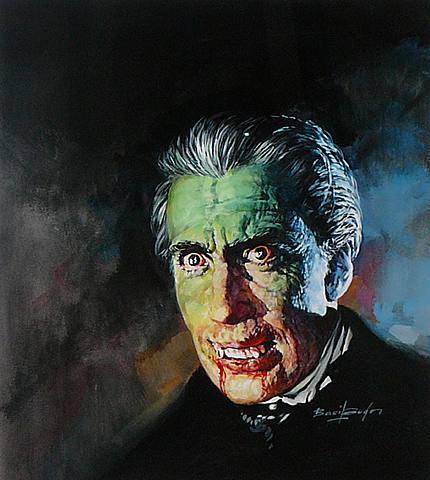 cheesemaker:  Classic Monster series by Basil Gogos.  He is well known for his famous movie monster pictures.  http://www.basilgogos.net/ http://cheesemaker.tumblr.com/ 