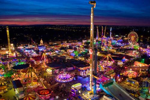 Hull Fair By Night 