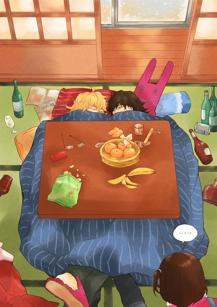 adorkablefandoms:  by …  they look so cute and cozy aaaa