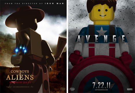 foolproofstuff:  Super cute ^_^!! nerdtacos:  This summer’s movies, lego-fied.  