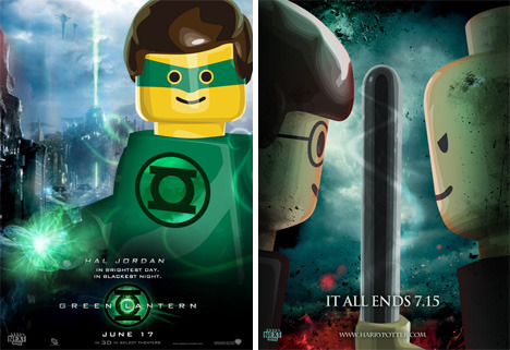 foolproofstuff:  Super cute ^_^!! nerdtacos:  This summer’s movies, lego-fied.  