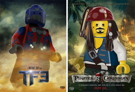 foolproofstuff:  Super cute ^_^!! nerdtacos:  This summer’s movies, lego-fied.  