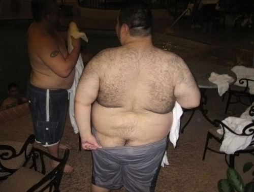 Some poolside bum cleavage teasing by this hairy chubby. HOT! chubbyaddiction:  What a teaser&hellip