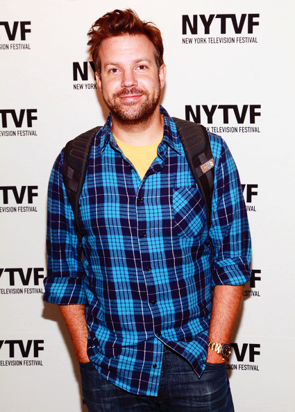 sudsysweetcheeks:Jason Sudeikis attends the “Long Day’s Journey Into Late Night” specialevent panel 