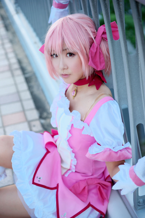 cosplaygirl: A simple bloぐ : まどマギ5人揃い。