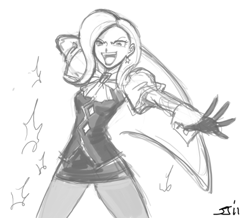 Human Trixie dressed as Franziska von Karma (Phoenix Wright) Requested in Livestream.