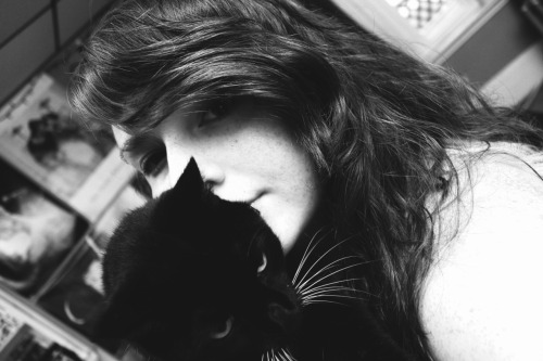 Me and my cat, Socks.