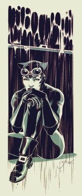 dcwomenkickingass:  yasminliang:  It’s been a tough week, Catwoman.  I love this. I bet she’s thinking “Why not Brubaker or Cooke? Hell, even Pfeifer was okay. Crap even Balent never tried that …” 