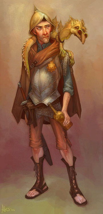 evalilith:His Grace Sir Samuel Vimes, Duke of Ankh-Morpork, as drawn by Questionstar.I love seeing a