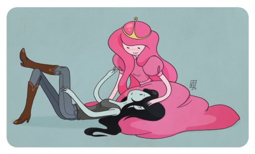 fuckyeahmarcelinebubblegum:  Bubblegum and Marceline by ~vernavulpes 