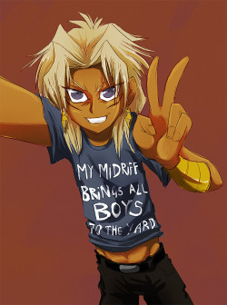 leatherandbling:  Marik takes a myspace picture