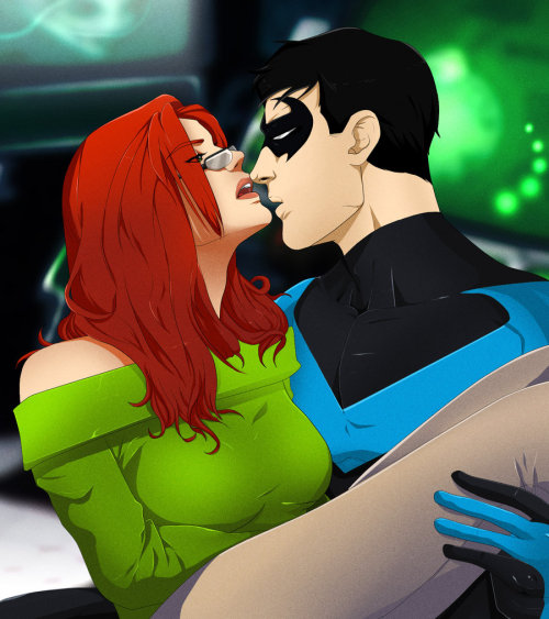 Oracle & Nightwing by ~Blumoonx06x