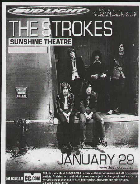 vivalastrokes:  the strokes concert posters 