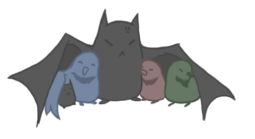 thebatmanfanatic:Damian’s the baby bat! How cute!