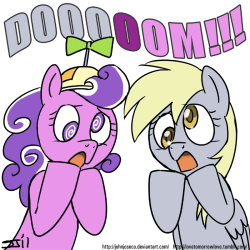 Last pic for now…. Screwball and Derpy