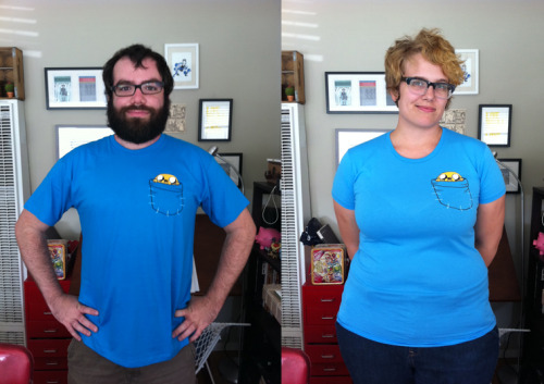 We got our Threadless Adventure Time t-shirts today, one for me, one for Nan! I think they came out pretty fantastic, the colors on Jake are super rich. I’m not gonna lie, it felt pretty cool to see my name on the inside tag of the shirt. Thank you...