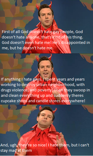 ngobody:  The devil on gays 