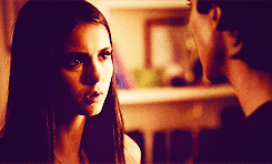 Elena: I didn’t want to see you get hurt, okay? I was…worried about you.Damon: Thanks.Elena: Yes, I worry about you. Why do you even have to hear me say it?!Damon: Because when I drag my brother back from the edge and deliver him back to you, I want