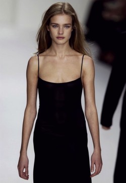 petrole:  natalia vodianova at calvin klein