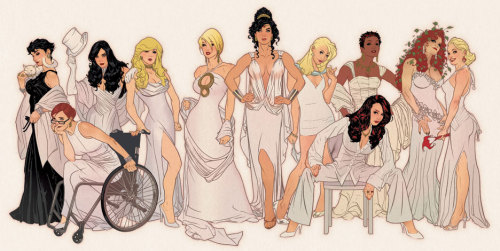 whoismistere:One of the best who’s whos ever.Women of DC by *AdamHughesDoes this remind anyone else 