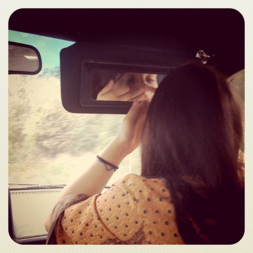 Look in the mirror. If she finds out I put this on here, she’ll probably kill me. (Taken with instagram)