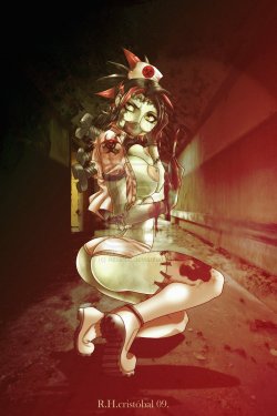 godessofhell:  Zombie_Nurse_Color_by_Attlantic