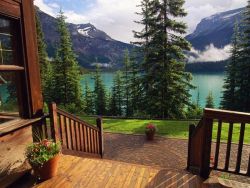 sav3mys0ul:  Emerald Lake, Canada Photograph by Michael Melford, National Geographic Emerald Lake can be seen from the entrance of the Emerald Lake Lodge at Yoho National Park in British Columbia, Canada. 