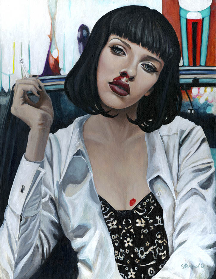 spokeart:  ‘Mia Wallace’ by Cate Rangel 