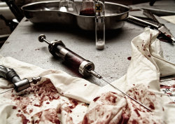 violet-massacre:  Old Dentist Chair - Syringe