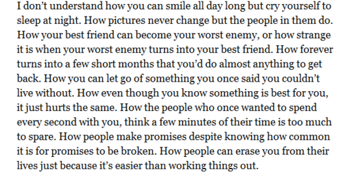 Never Look Back.