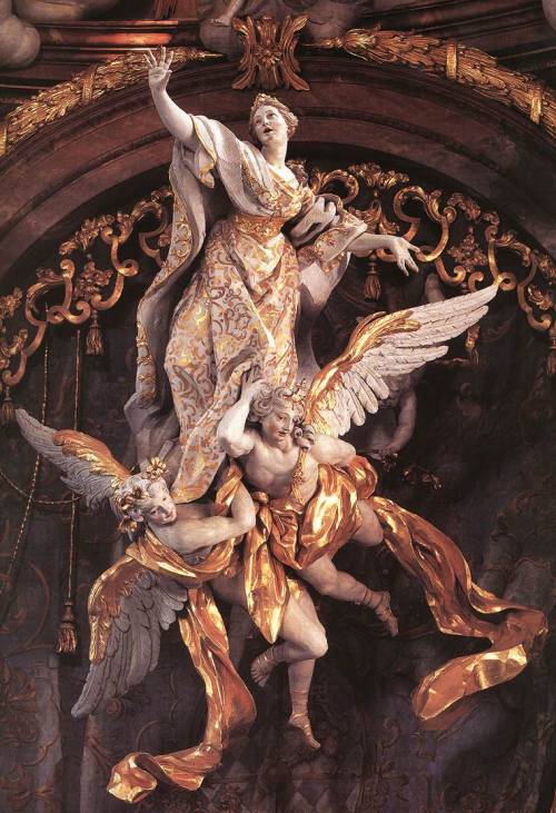 artandknowledge:Asam, The Assumption of the Virgin. 1717-23.