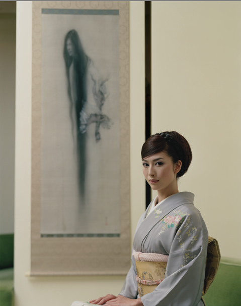 junkthoughts: folkthings: holespoles: tessar: Fuyuko-san 松井冬子（Fuyuko Matsui）with her drawing of ghos