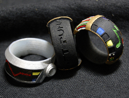 justinrampage:  Designer Chris Myles pulled out all of the stops with his brand new collection of Nerd Cultures rings / jewelry. From Assassin’s Creed to Daft Punk, each piece is unique its own way and on sale at his new Shapeways store. Check out how