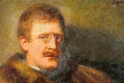 proustitute:  Painting of Knut Hamsun by Hans Heyerdahl, 1903 (via) 