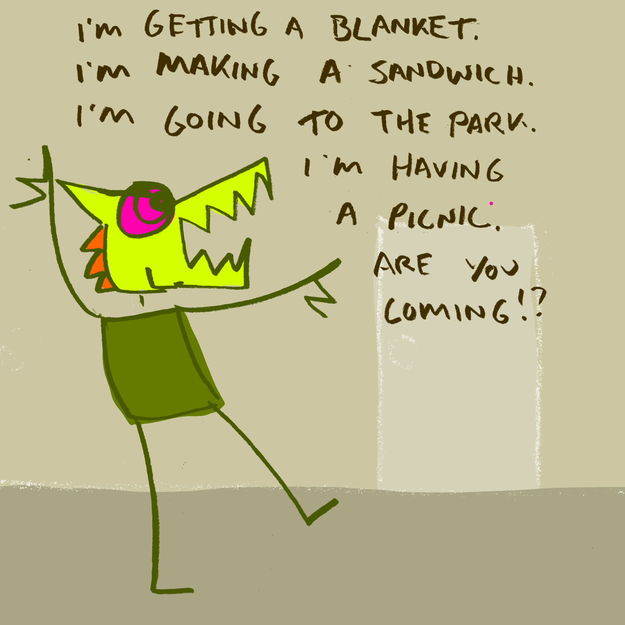 fuckyesnicole:  explodingdog:  Crazy Monster is getting out of the office.  :O we