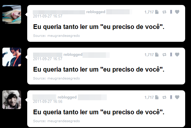  Eu também. 