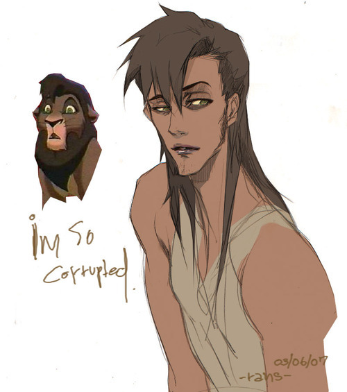 rockerfox999:Humanised Scar and Kovu from Disney’s The Lion King.I wish I knew the sources of these 