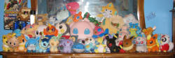 ok heres most of my pokes, minus my mantyke collection, bunne collection and floon collection i have 6 more pokes on the way too so